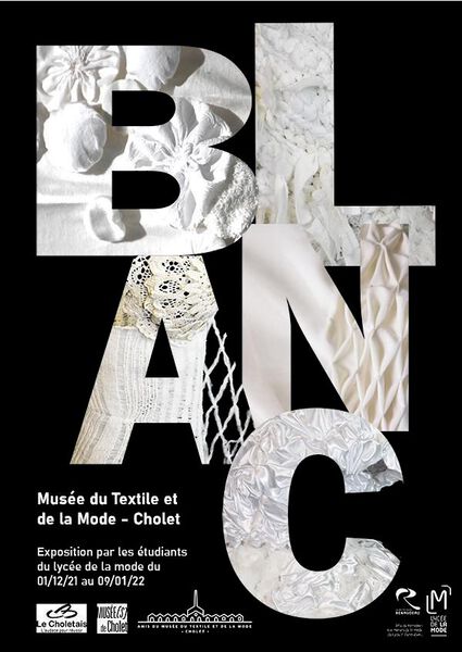 affiche expo BLANC musée du Textile